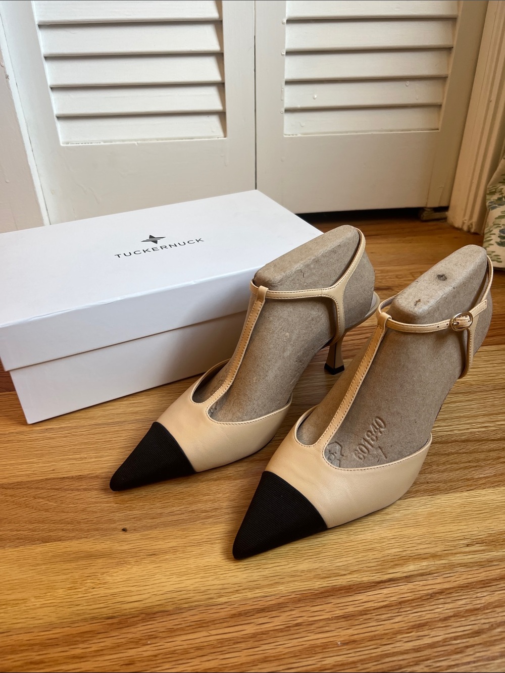 NWT Tuckernuck Nude Leather Margot Heels